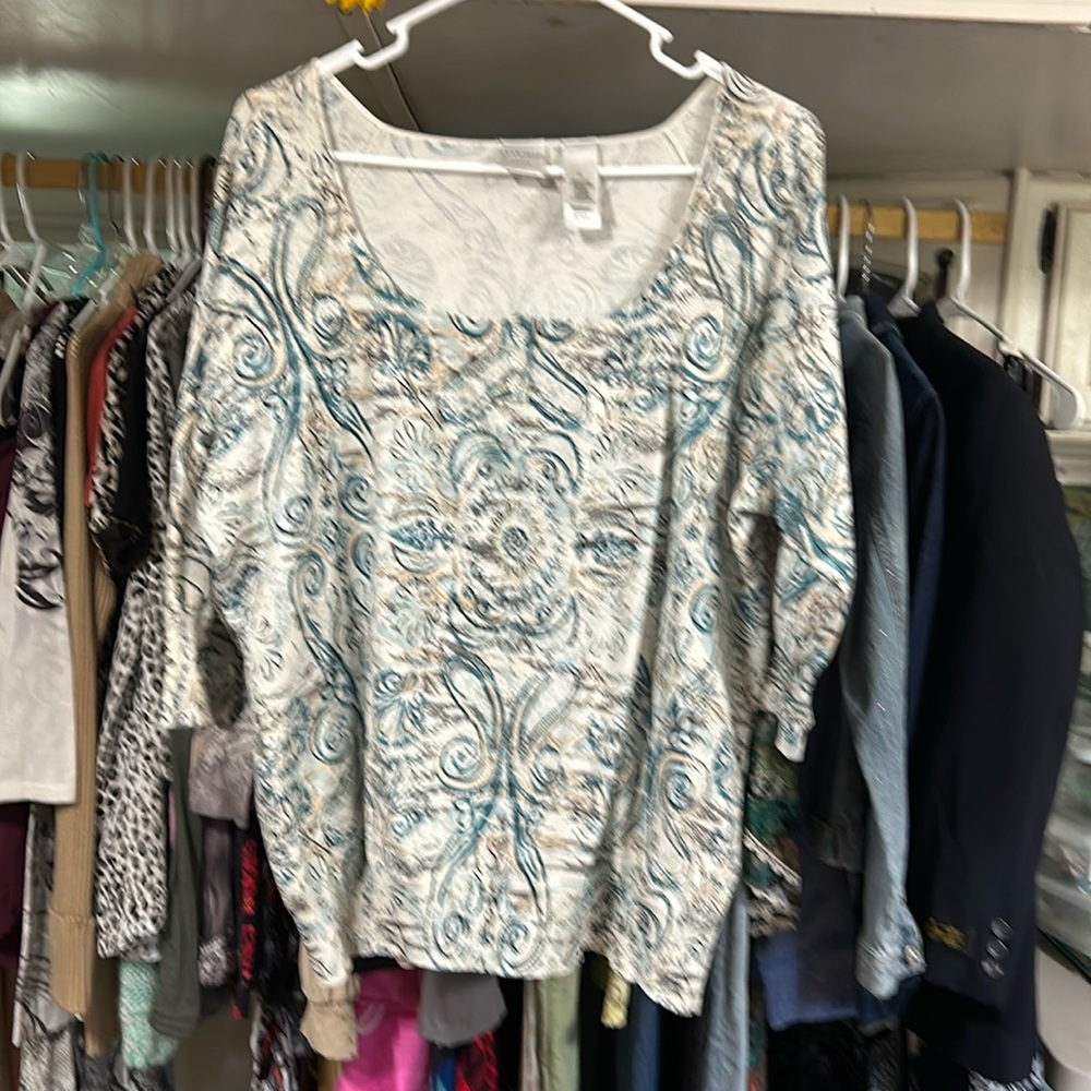 Emma James Woman 3x Top 55%Silk, 28%nylon, 17%cotton